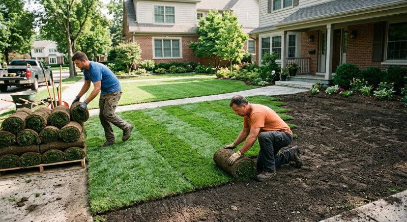 Centipede Sod Installation in Rockwall, TX